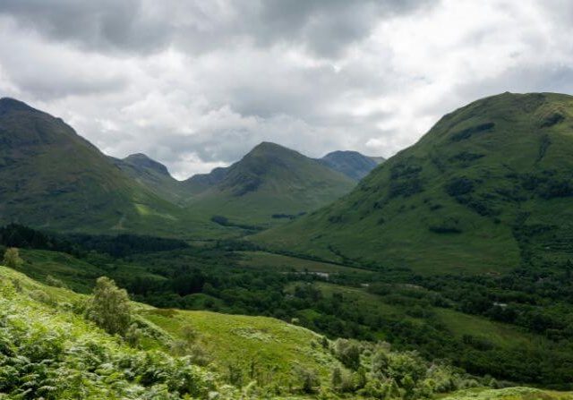 Valle de Glencoe en Escocia